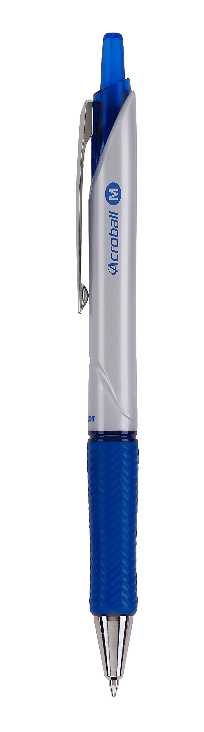 PILOT Acroball Pro Advanced Ink Refillable & Retractable Ball Point Pens, Medium Point, Blue Ink, 12-Pack (31911) - Image 3
