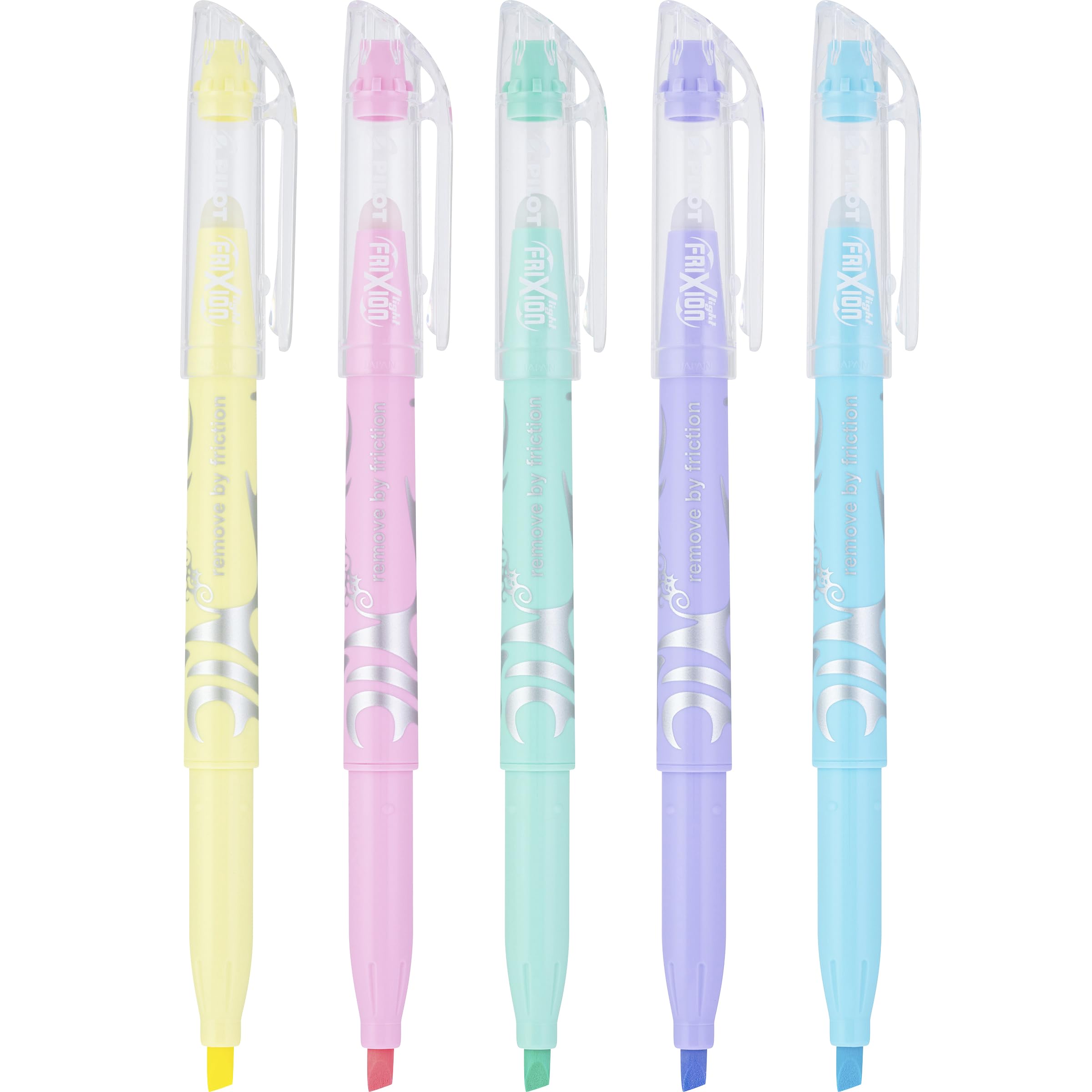 PILOT FriXion Light Pastel Collection Erasable Highlighters, Chisel Tip, Assorted Color Inks, 5-Pack (46543) - Image 4