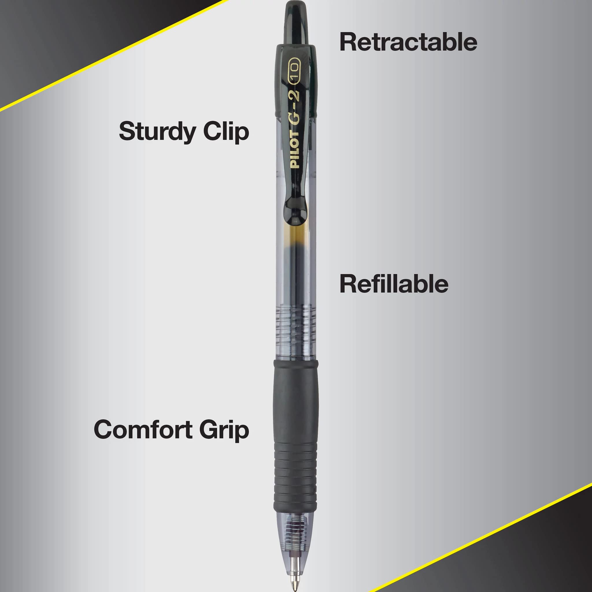 PILOT G2 Premium Refillable and Retractable Rolling Ball Gel Pens, Bold Point, Black Ink, 14-Pack (15394) - Image 4