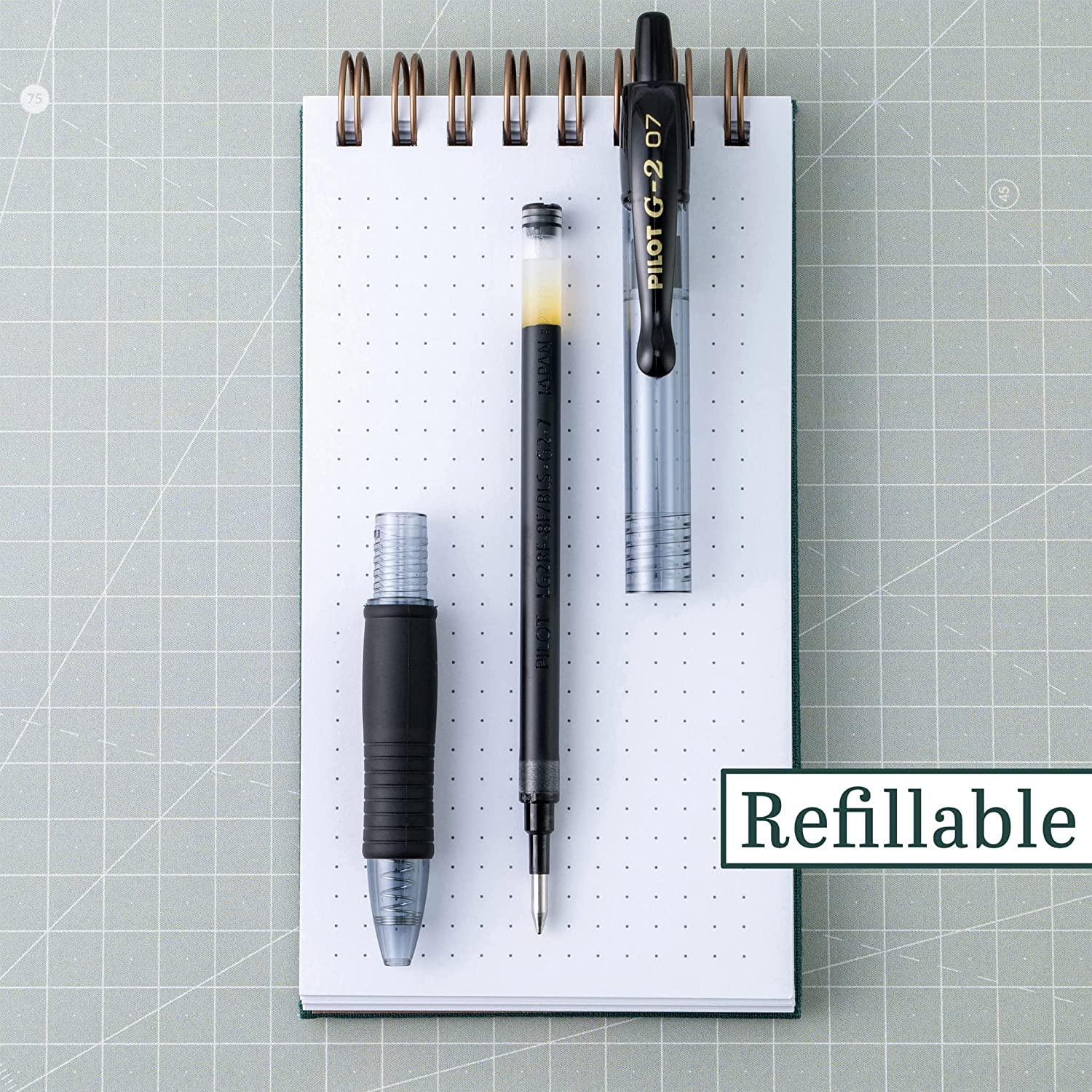 PILOT G2 Premium Refillable & Retractable Rolling Ball Gel Pens, 0.7mm Fine Point, 6 Black and 4 Blue Pens, 10 Pack - Image 3