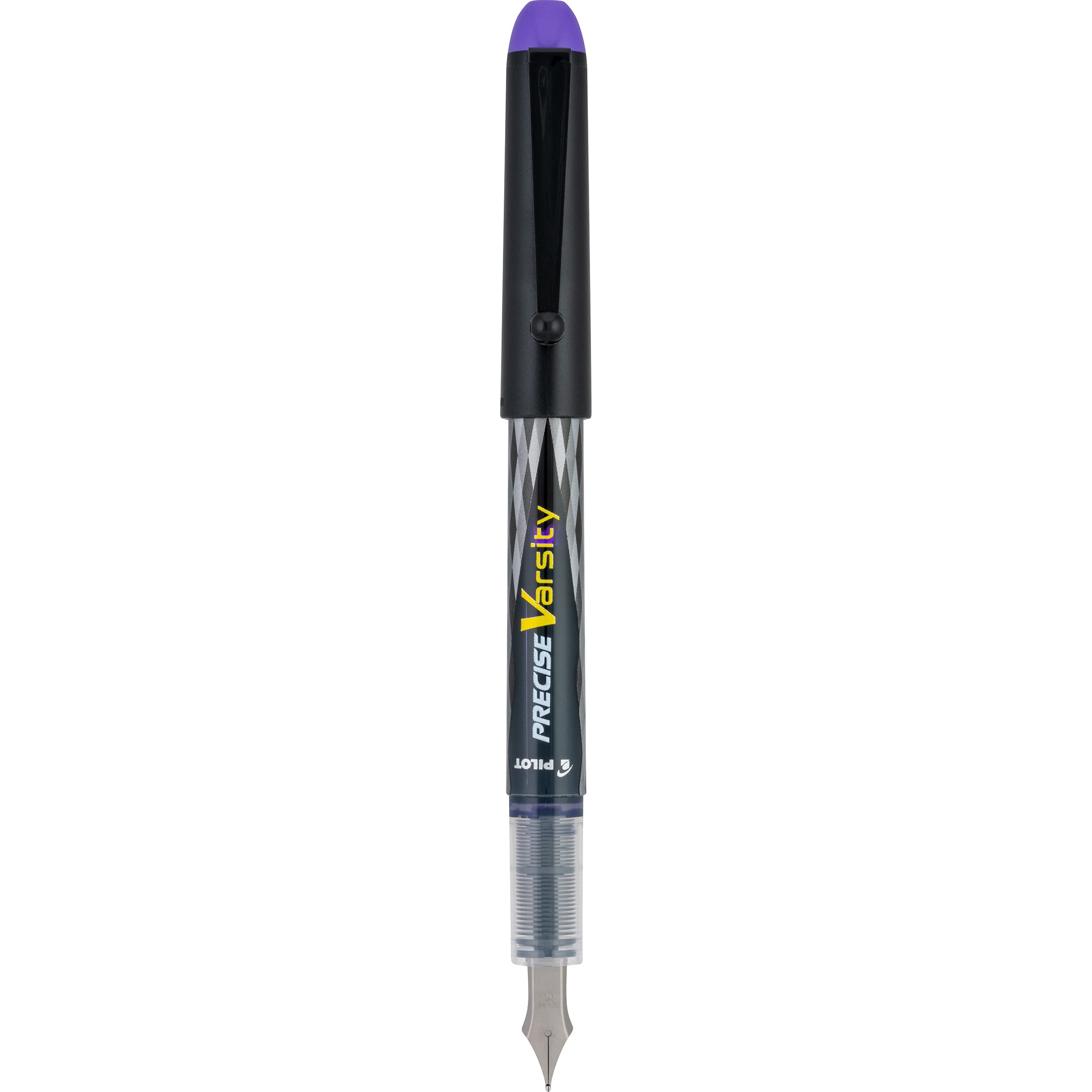 Pilot, Precise Varsity Pre-Filled Fountain Pens, Medium Point 1 mm Stainless Steel Nib, Purple, 12-Pack - Image 6